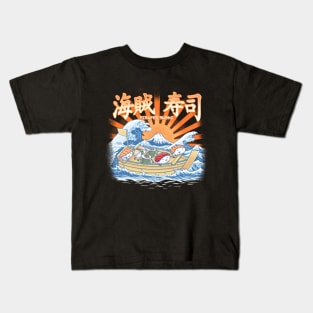 pirates sushi off kanagawa Kids T-Shirt